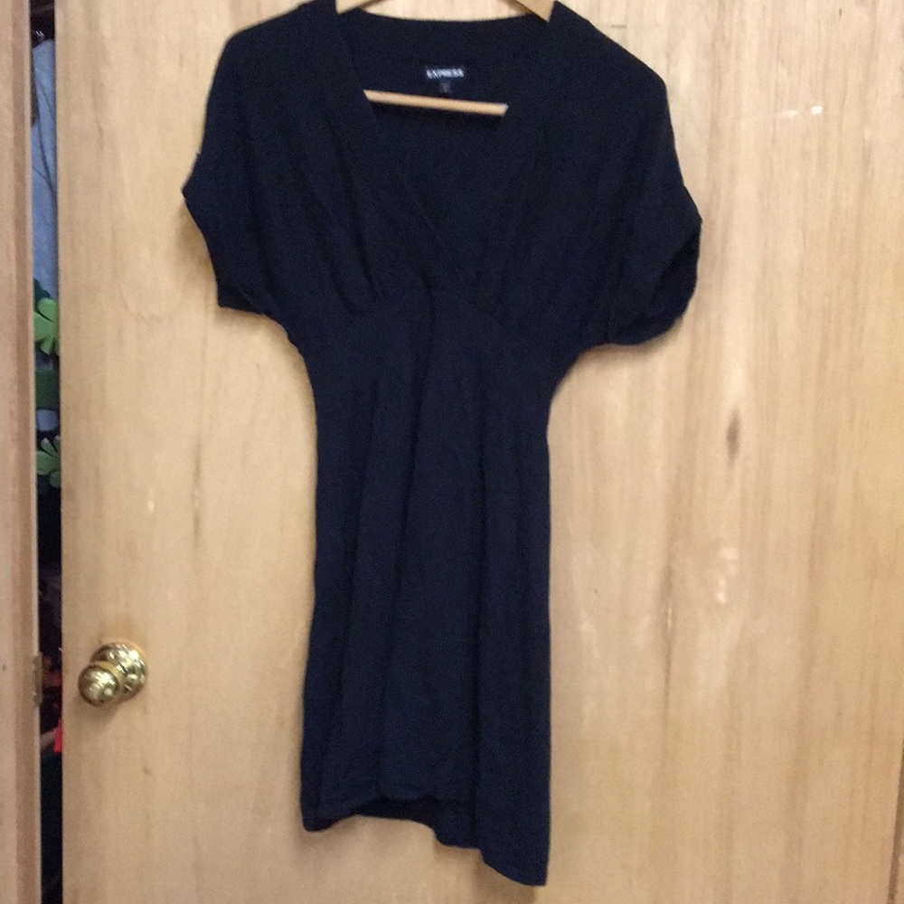 Express  sweater tunic or dress  (black)